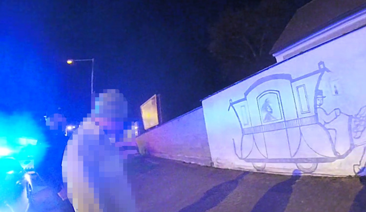 Amatérský umělec chtěl vylepšit fasádu Muzea koněspřežky. Skončil v rukou policistů