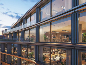 VIZUALIZACE: Penta bude u Masarykova nádraží stavět další kanceláře