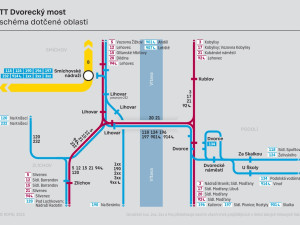 Dvorecký most se otevře za dva týdny. Tramvaje a autobusy zamíří do nových tras
