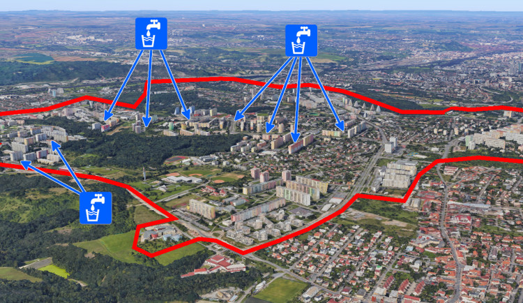 Bez vody budou lidé ve výše položených částech Modřan, Kamýku, Lhotky, Braníku, Krče a Hodkoviček.
