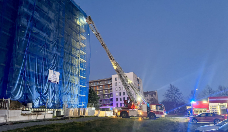 Hořela budova radnice.