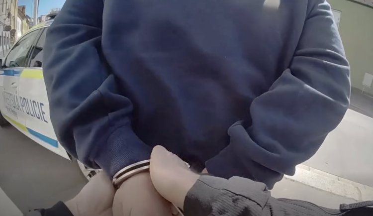 Muž skončil v poutech.