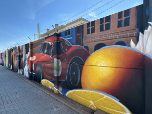 FOTO: Z šedé zdi je obří galerie. V Praze vzniká jeden z největší muralů v Evropě