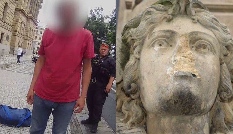 Muž skončil v poutech.