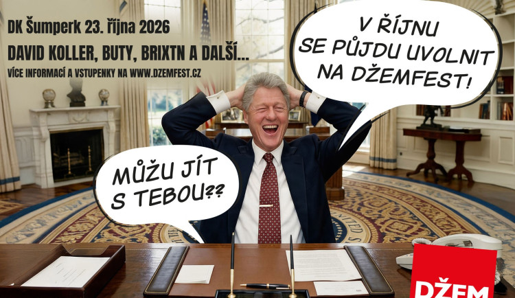 Šumperský Džemfest opět provokuje plakátem, letos s exprezidentem USA. Zve na výročí tří kapel