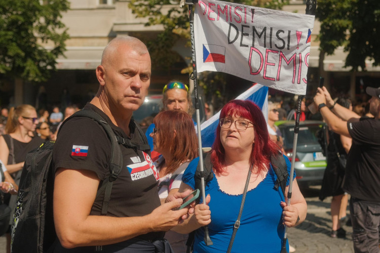 FOTOGALERIE: Na demonstraci proti vládě přišlo na 70 tisíc lidí