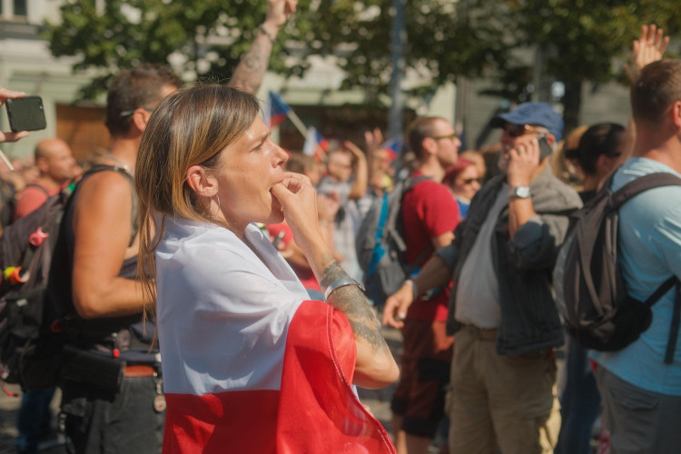 FOTOGALERIE: Na demonstraci proti vládě přišlo na 70 tisíc lidí