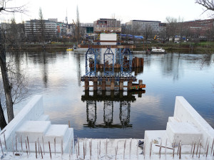 FOTOGALERIE: Štvanická lávka brzy propojí Karlín a Holešovice