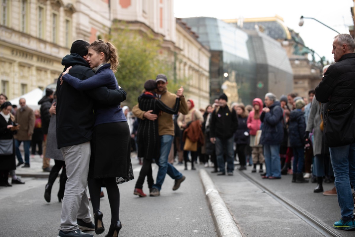 FOTOGALERIE: Podívejte se na atmosféru na oslavách na Národní