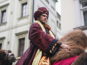 FOTOGALERIE: Prahou prošel tříkrálový průvod, nechyběli velbloudi