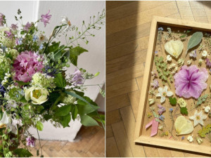 FOTOGALERIE: Veronika s Petrem vyrábí úchvatné obrazy z lisovaných květin. Na výlety chodíme s batohy plných knih, říkají