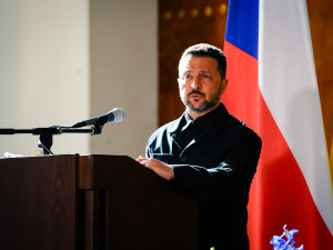 FOTOGALERIE: Prezident Pavel přijal na Hradě Zelenského