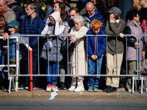 FOTOGALERIE: Tanky i plamenomety. Do ulic Prahy se v rekonstrukci vrátily boje z konce války