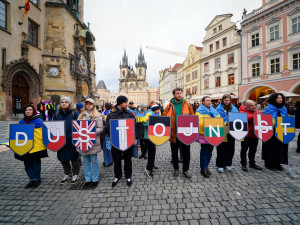FOTOGALERIE: Shromáždění Stojíme za Ukrajinou