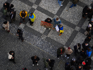 FOTOGALERIE: Shromáždění Stojíme za Ukrajinou