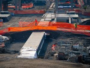 FOTO: Smíchovské nádraží roste před očima. První nástupiště dokončí letos