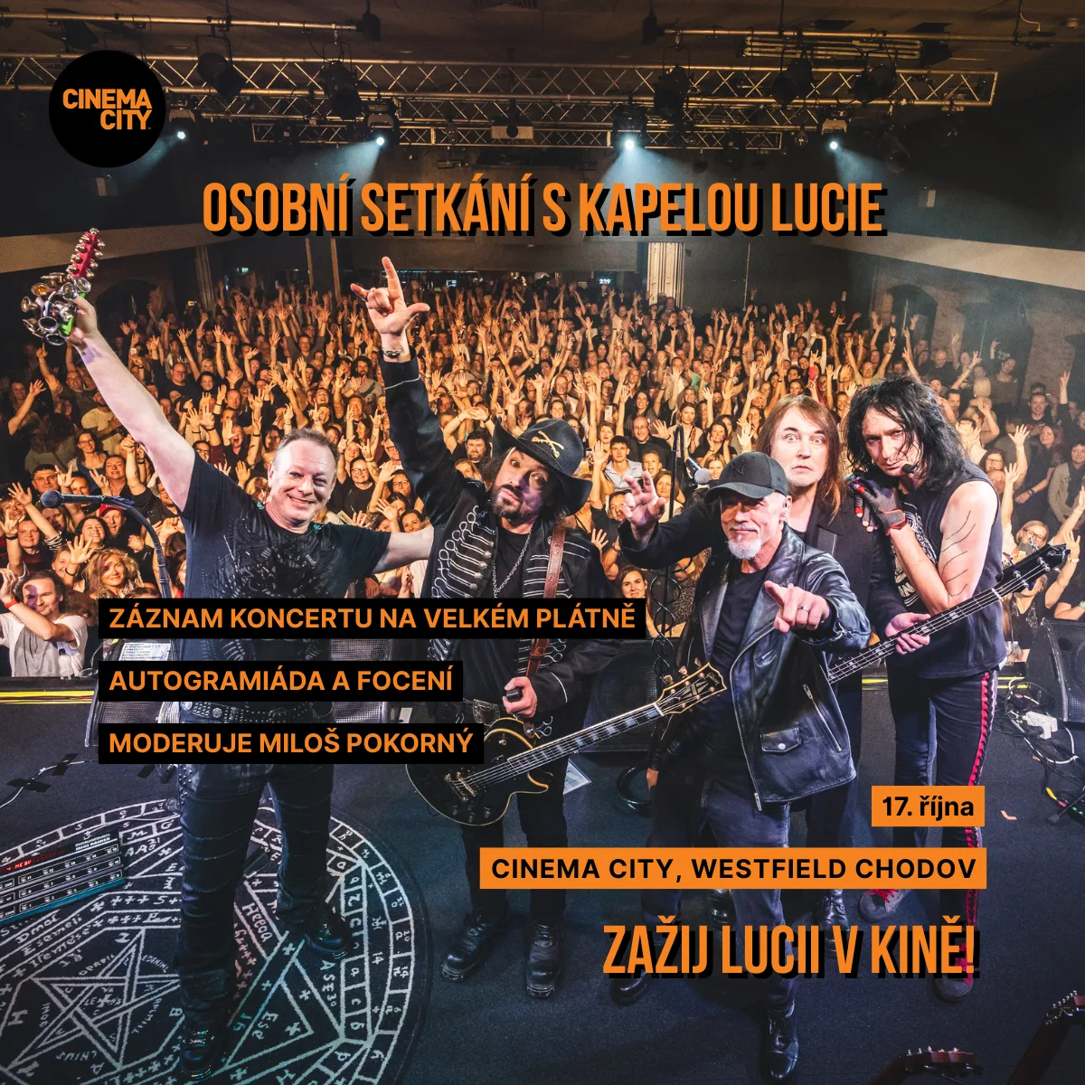 LUCIE slaví 40 let: Hudba na velkém plátně a jedinečné setkání s kapelou osobně