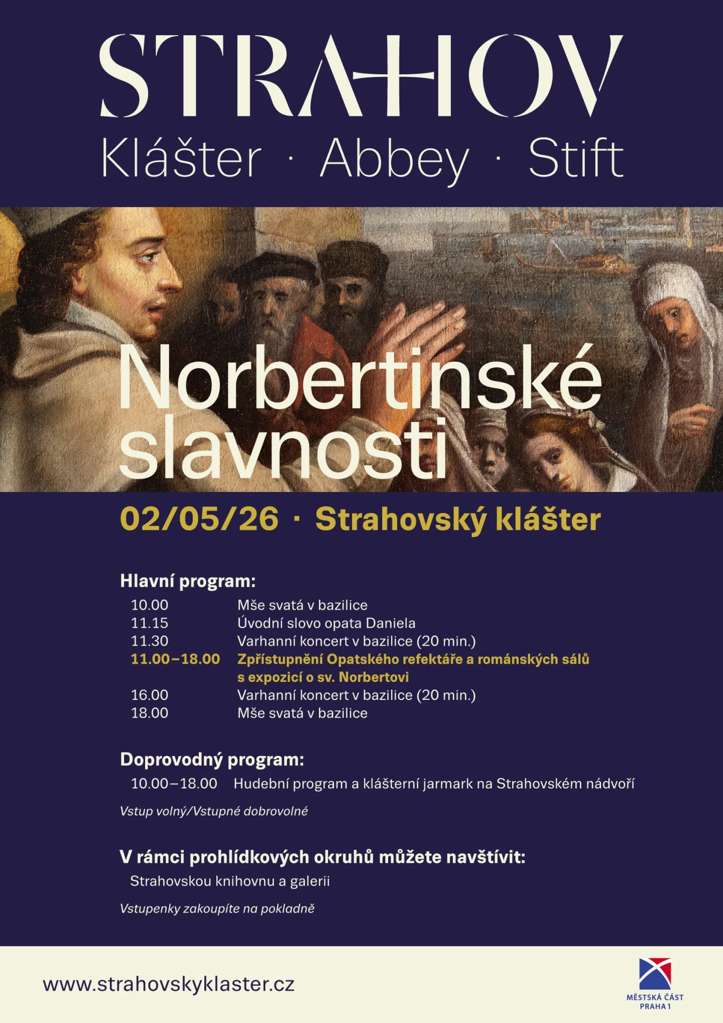 Norbertinské slavnosti ve Strahovském klášteře