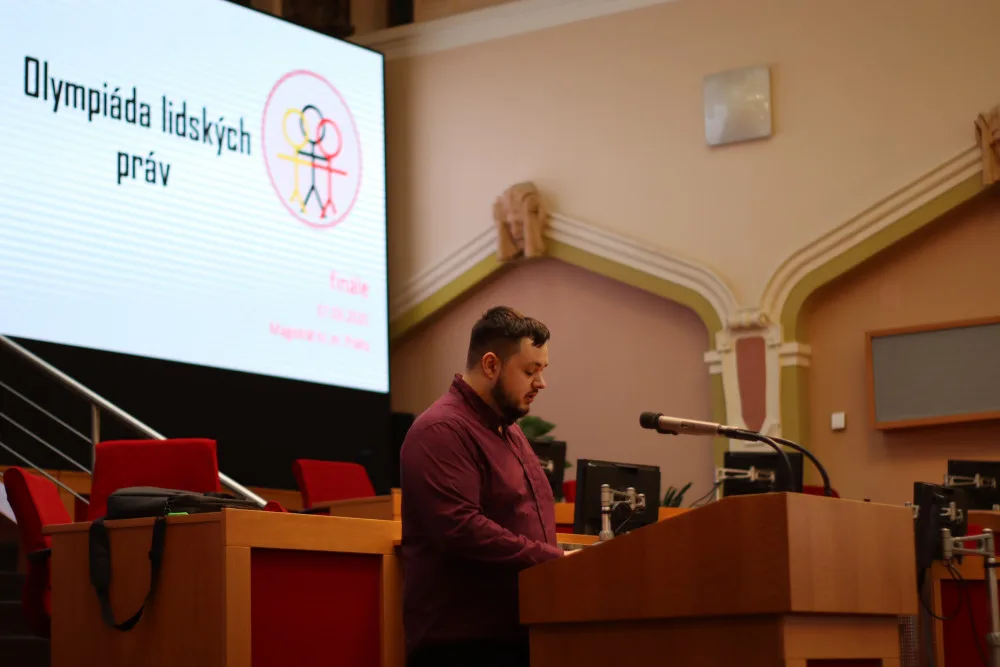 FOTO: V Praze proběhlo finále celostátního kola Olympiády lidských práv
