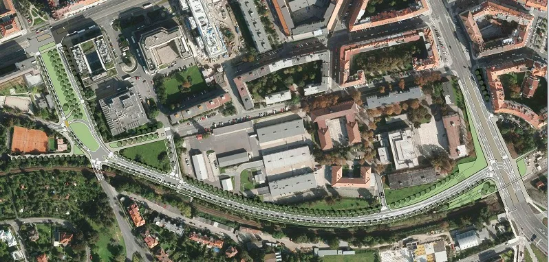 Urbanistcko - architektonická studie.