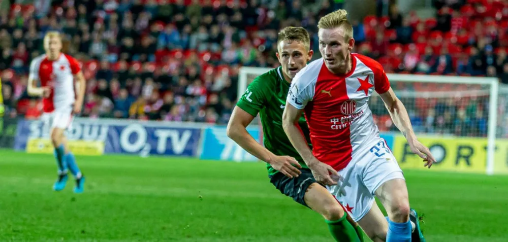 Fotbalisté Slavie porazili Příbram 3:0, trefil se i brankář Kolář.