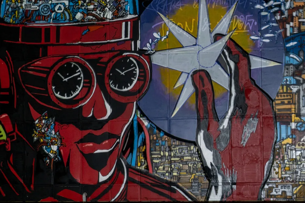 FOTO, VIDEO: Podívejte se na vznik unikátní graffiti na pražském Výstavišti