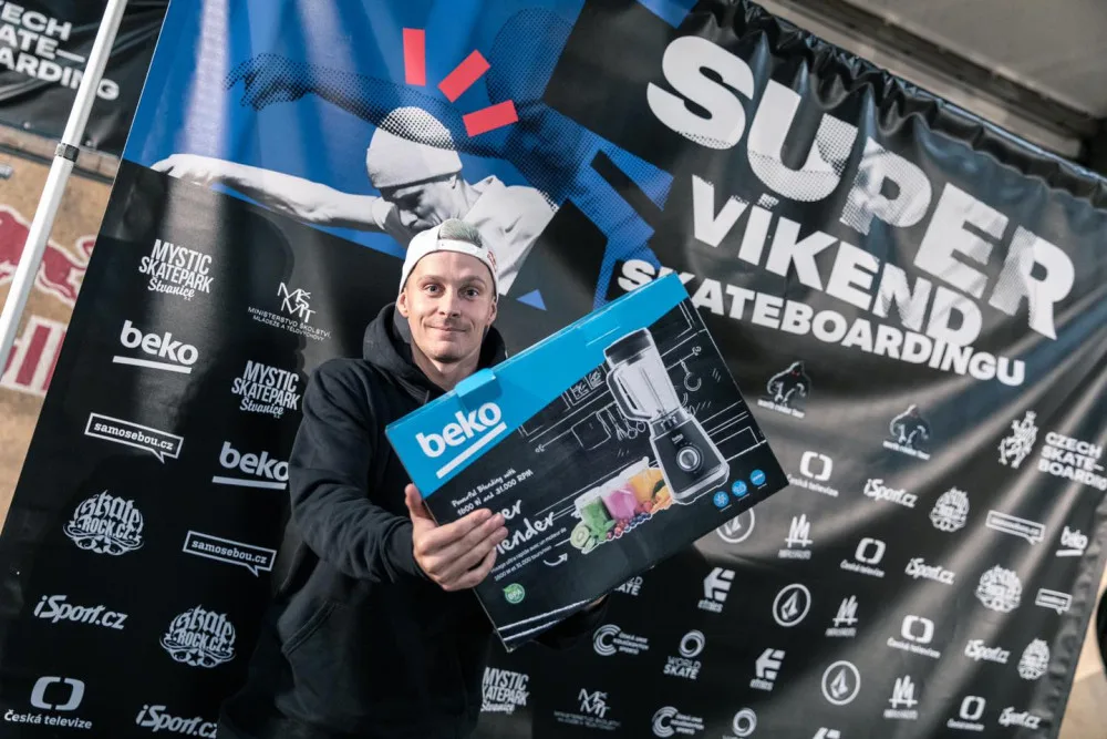 FOTO: Na Štvanici se o víkendu konalo mistrovství ve skateboardingu. Mistrem ČR je Habanec