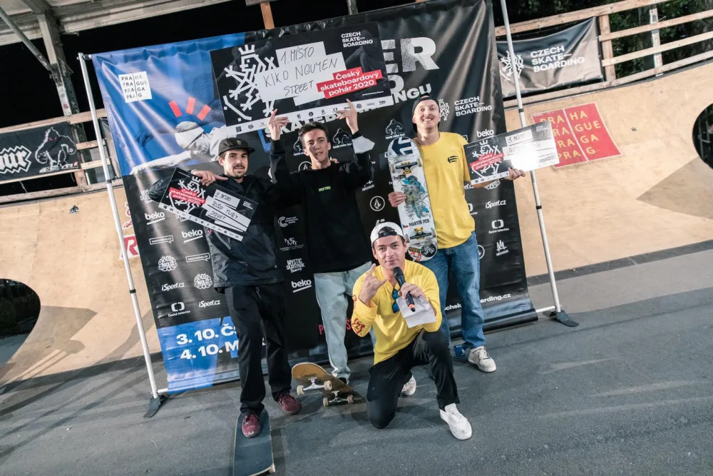 FOTO: Na Štvanici se o víkendu konalo mistrovství ve skateboardingu. Mistrem ČR je Habanec