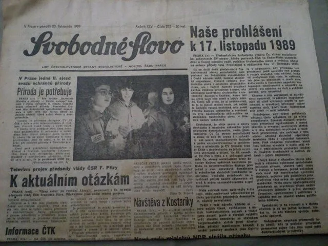 PSALO SE V ROCE 1989: Jsme svědky hlubokého, někde i bolestného procesu obrody socialismu