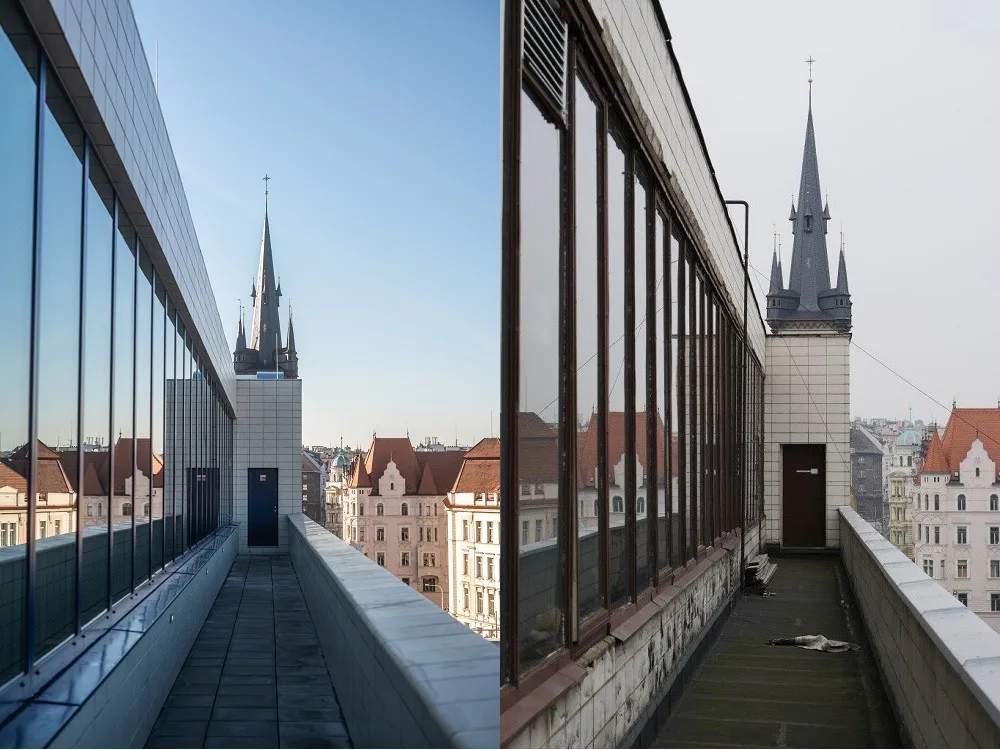 FOTO: Zrekonstruovaný prvorepublikový palác Bubenská 1 je zkolaudovaný