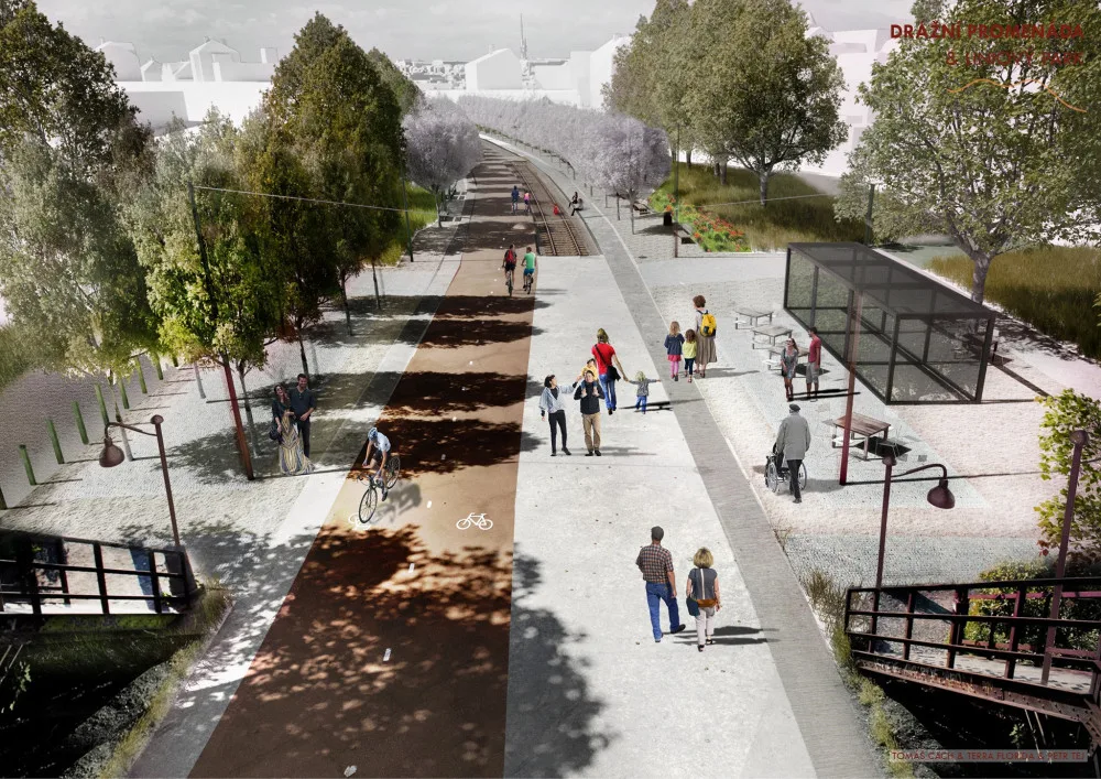 VIZUALIZACE: Promenáda mezi Vršovicemi a Zahradním Městem bude hotová v roce 2024