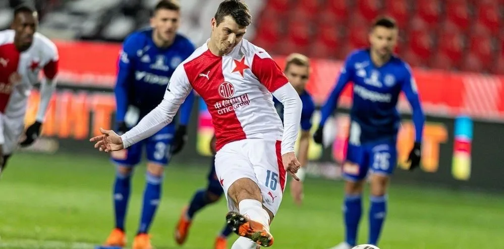 Slavia v prvním zápase jarní části ligy porazila Olomouc. Pražané kopali dvě penalty