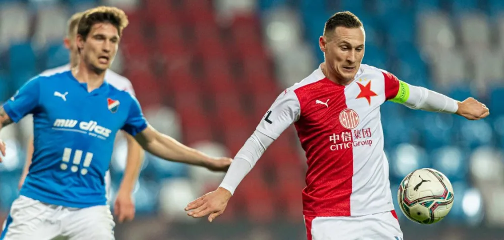 Slavia porazila Baník Ostrava 2:1. Bořil měl po druhé půli v šatně proslov, výkon sešívaných ho naštval