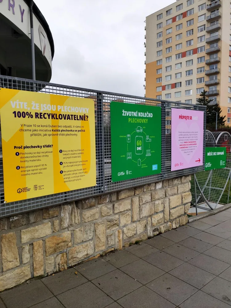 Velké srdce vzniklo na Zahradním Městě v Praze 10. Má motivovat ke sběru plechovek
