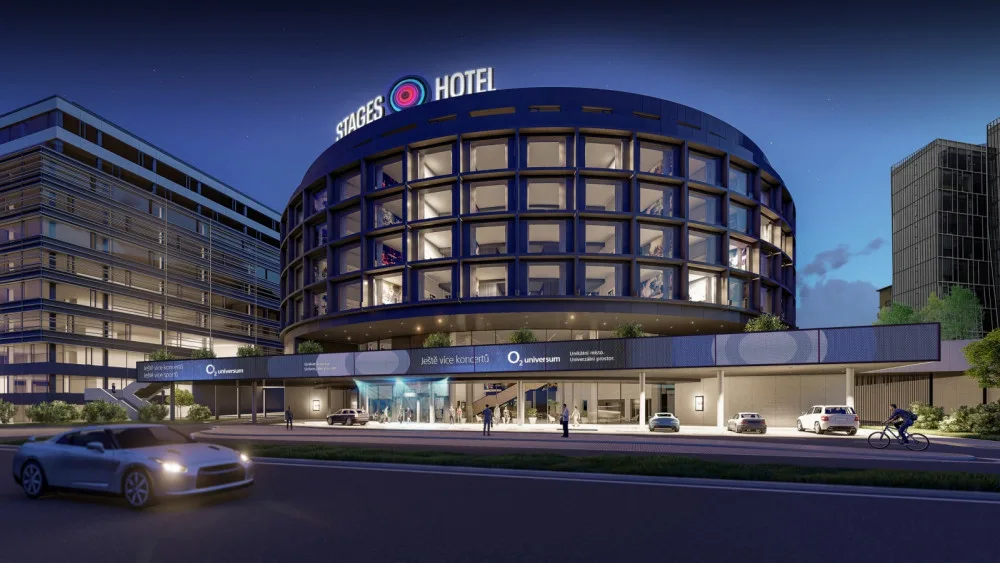 U O2 areny v Praze vzniká nový hotel s 300 pokoji. Otevřen bude ještě letos