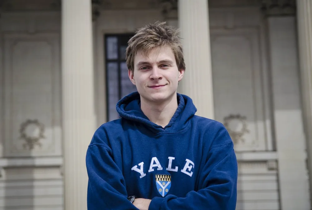 Jan Kolmaš během studií na YALE University