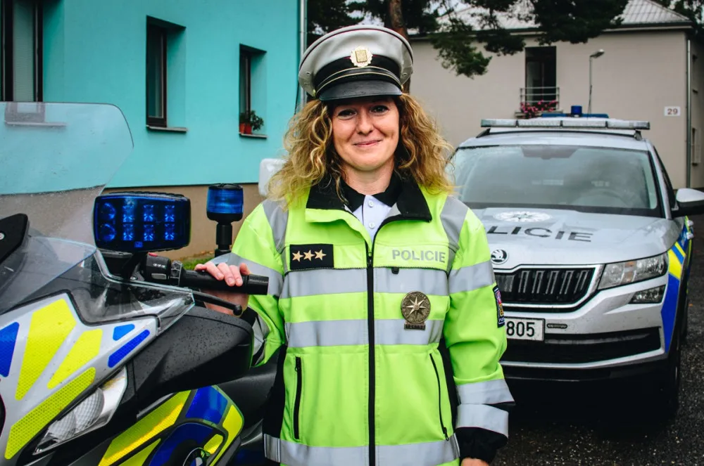 Policie pro mě znamená pracovní jistotu, říká zástupce vedoucího Dopravního inspektorátu Lucie Ksandrová