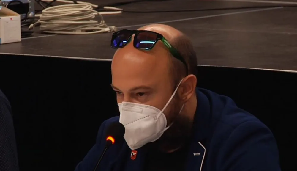Vilém Čáp na zastupitelstvu.