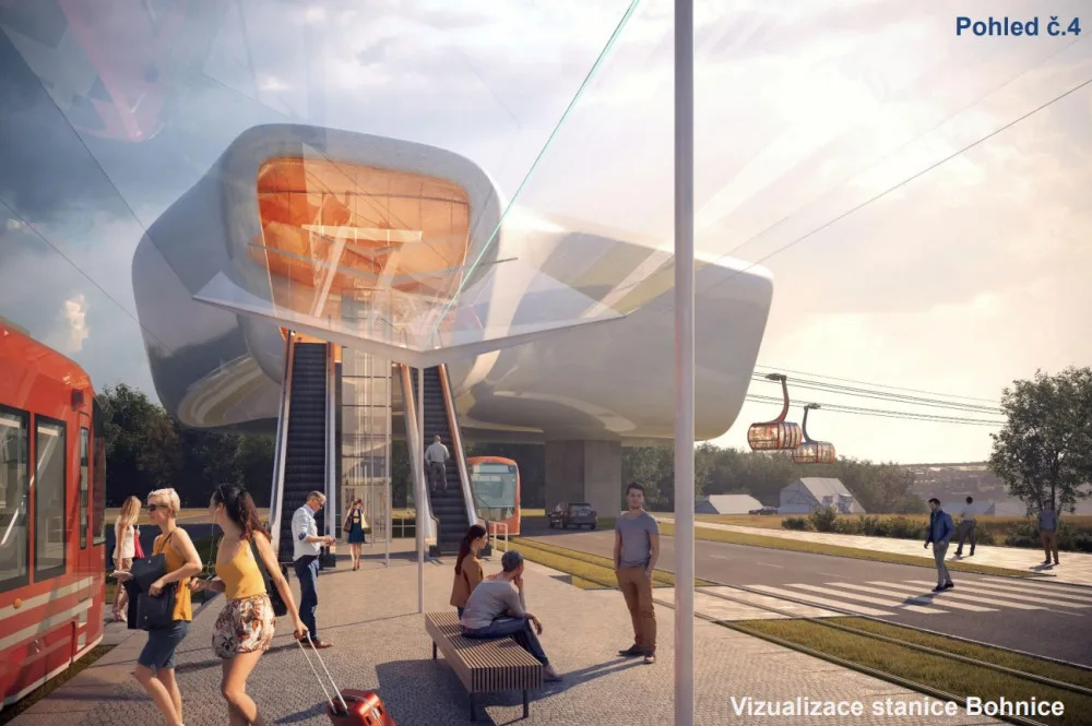Jak bude vypadat lanovka z Podbaby do Bohnic? Město chce nalákat prestižní architekty