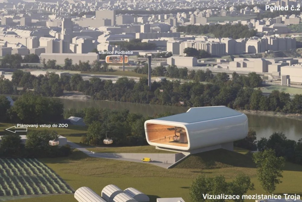 Jak bude vypadat lanovka z Podbaby do Bohnic? Město chce nalákat prestižní architekty
