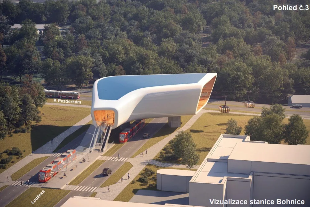 Jak bude vypadat lanovka z Podbaby do Bohnic? Město chce nalákat prestižní architekty
