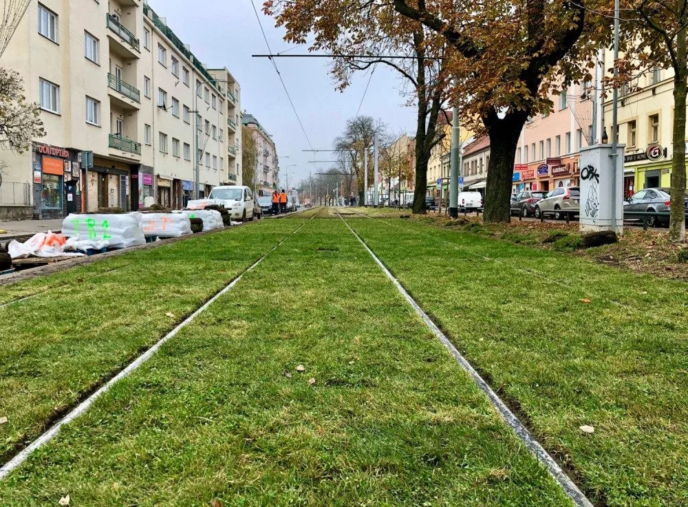 Praha je součástí vědeckého experimentu. Dopravní podnik testuje speciální travní koberce