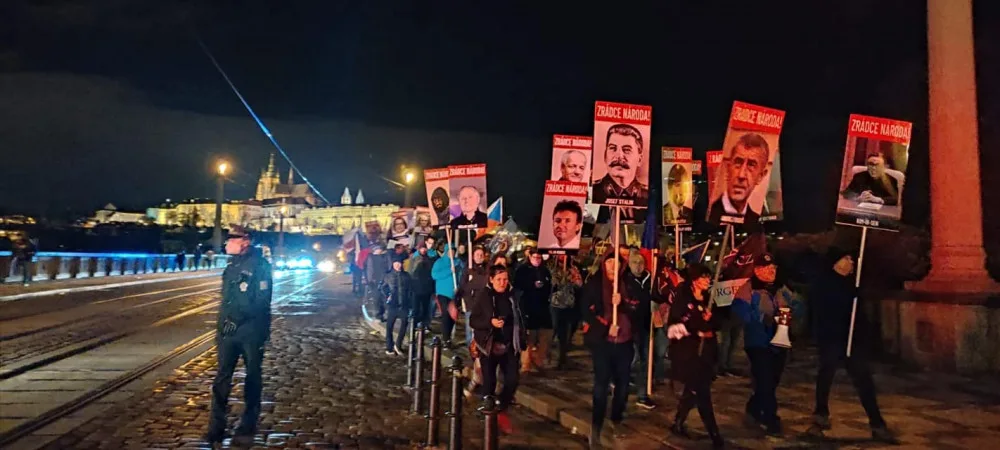 V Praze opět protestovali lidé proti epidemickým opatřením