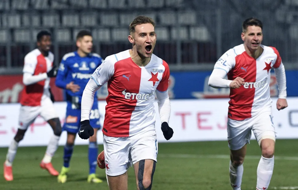 Slavia vyhrála v Olomouci 1:0. Mandous v lize nedostal gól už šest zápasů po sobě