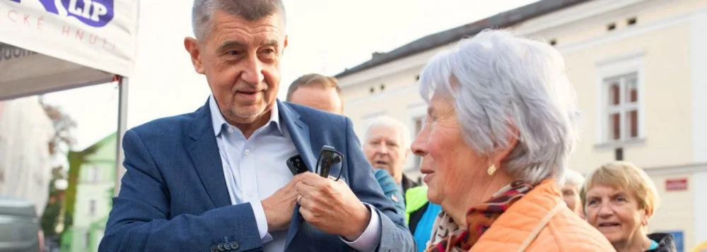 Předvolební kampaň Andreje Babiše v Jičíně. Foto: Andrej Babiš