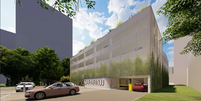 Foto ze studie proveditelnosti parkovacího domu