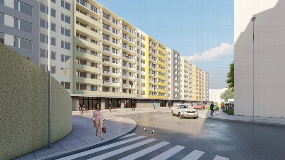 Jedny z nejškaredších paneláků v Praze se dočkají nové podoby. Začala jejich oprava