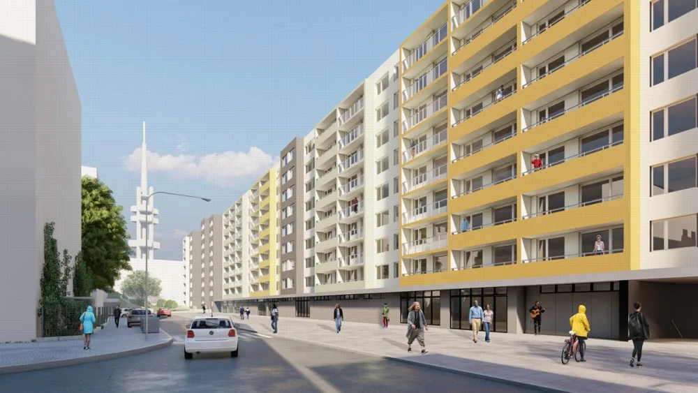 Jedny z nejškaredších paneláků v Praze se dočkají nové podoby. Začala jejich oprava