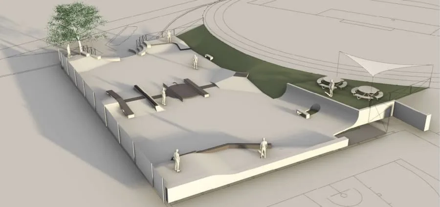 Tak by měl vypadat nový skatepark.