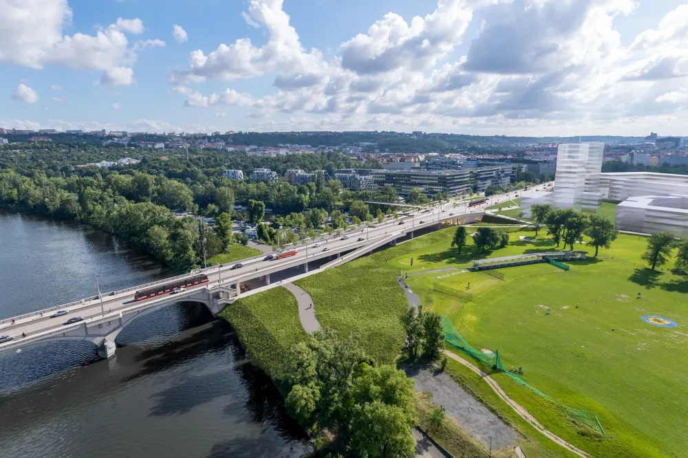 VIZUALIZACE: Libeňský most vylepší kavárny, kluziště i skatepark